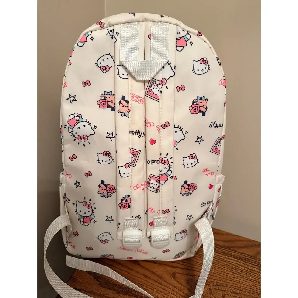 Hello Kitty Full Print Casual Backpack, Summer Lightweight Book Bag, NWOT